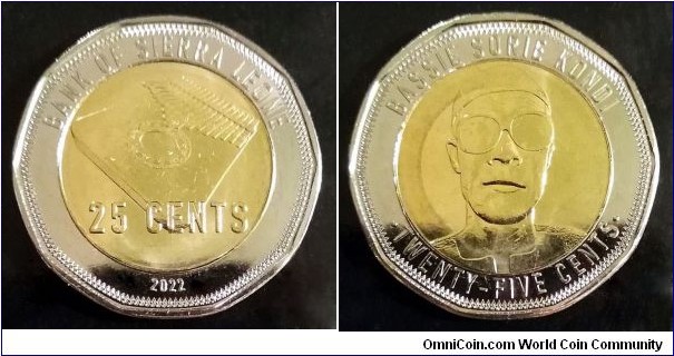 Sierra Leone 25 cents.
2022