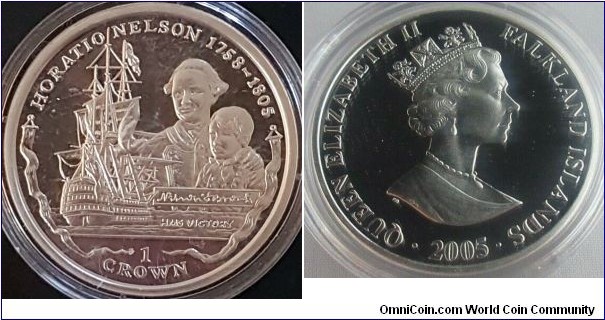 1 Crown Nelson 1758-1805 