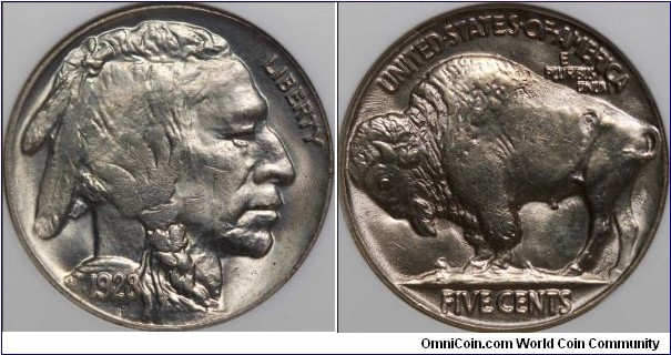 ANACS MS64 1928 BUFFALO NICKEL