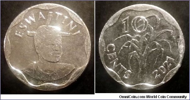 Eswatini 10 cents.
2021