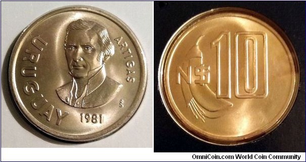 Uruguay 10 new pesos.
1981 (II)