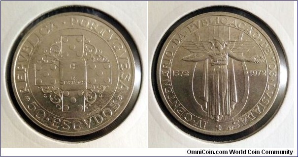 Portugal 50 escudos.
1972, 400th Anniversary of Heroic Epic 