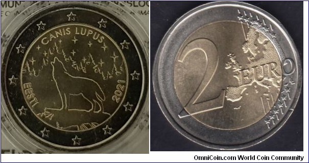 2 Euro Wolf