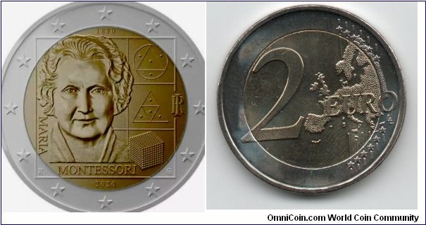 2 Euro Maria Montessory Geometry