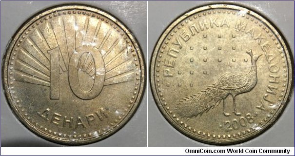 10 Denari (Republic of Macedonia // Nickel Brass) 