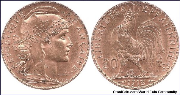 20 Francs 1913 France