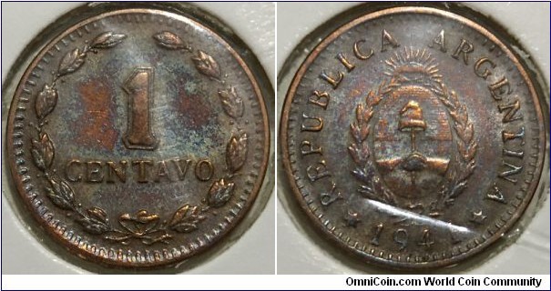 1 Centavo (Argentine Republic // Bronze 2g) 