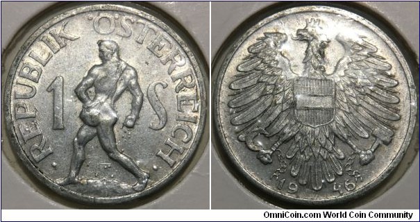 1 Schilling (2nd Republic of Austria // Aluminium-Magnesium)