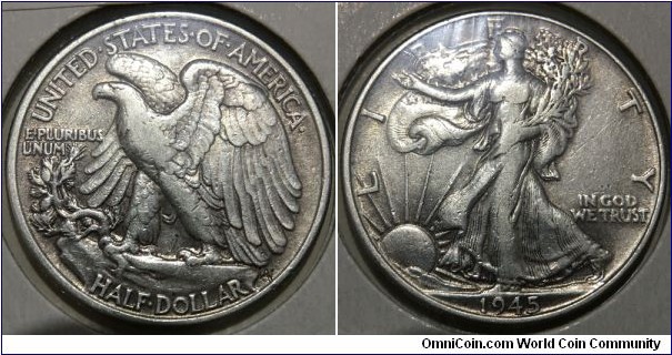 1/2 Dollar (United States of America / Walking Liberty Half Dollar // SILVER 0.900 / 12.5g / ⌀30.6mm) 