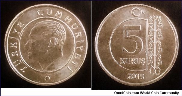 Turkey 5 kurus. 2015