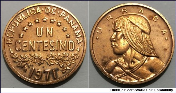 1 Centesimo (Republic of Panama // Bronze 3.11g / Low Mintage: 11.000 pcs / PROOF) 