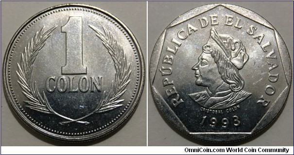 1 Colon (Republic of El Salvador // Nickel clad steel) 
