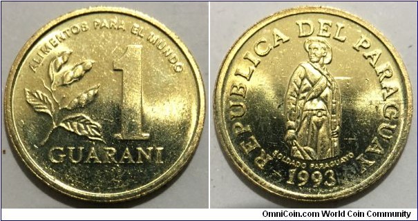 1 Guarani (Republic of Paraguay / FAO // Brass plated Steel) 