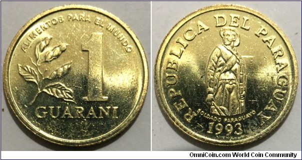 1 Guarani (Republic of Paraguay / FAO // Brass plated Steel) 