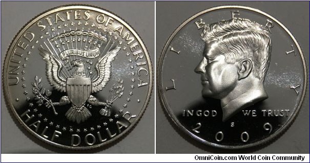 1/2 Dollar (United States of America / Kennedy Half Dollar // Copper-Nickel clad Copper / PROOF)