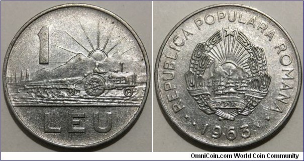 1 Leu (People's Republic of Romania // Nickel clad Steel) 