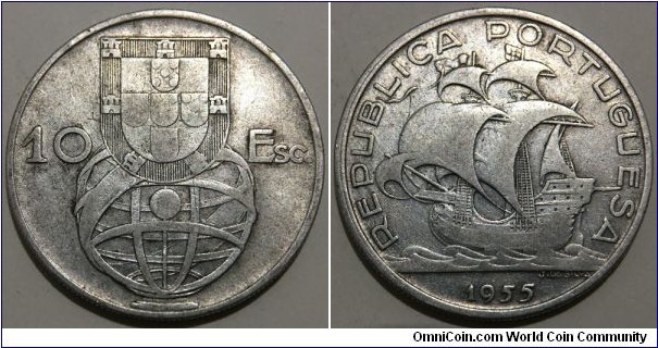 10 Escudos (2nd Portuguese Republic // SILVER 0.680 / 12.5g / ⌀30mm)