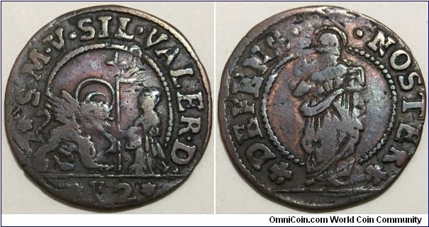 12 Bagattini / 1 Soldo (Most Serene Republic of Venice / 109th Doge of Venice Silvestro Valier // Copper 2.04g)