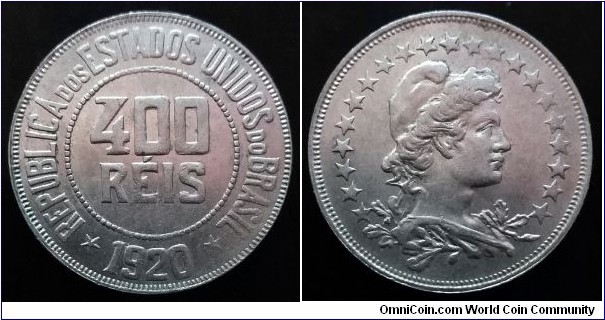 Brazil 400 reis. 1920