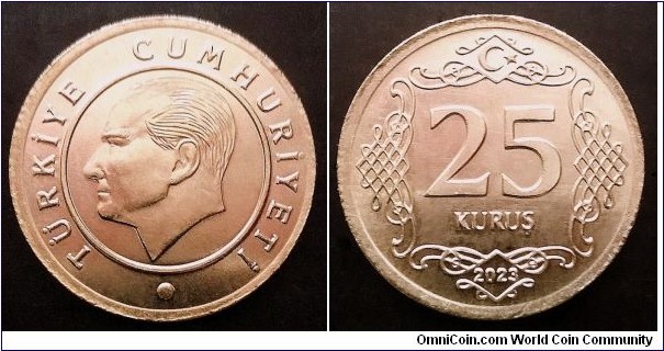 Turkey 25 kurus. 2023