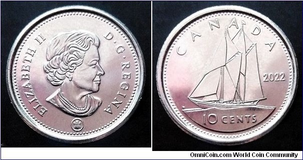 Canada 10 cents. 2022