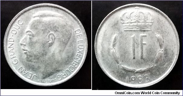 Luxembourg 1 franc. 1983