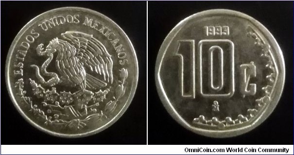 Mexico 10 centavos. 1993