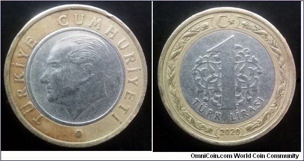 Turkey 1 lira. 2020 (II)