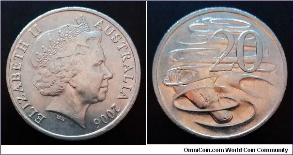 Australia 20 cents. 2006