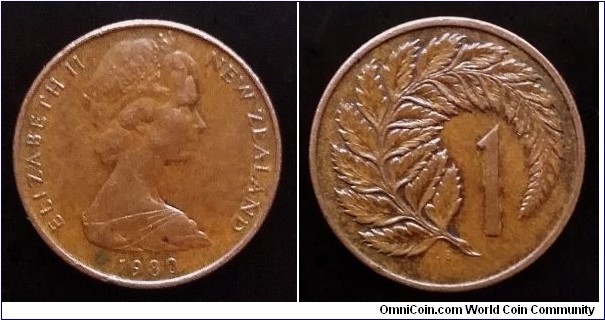 New Zealand 1 cent. 1980