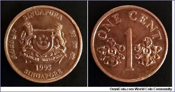 Singapore 1 cent. 1995 (II)