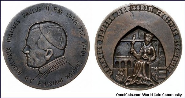Polish medal - Pope John Paul II / Jagiellonian University