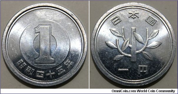 1 Yen (State of Japan / Emperor Showa - Hirohito // Pure Aluminium 1g / Mint Set) 