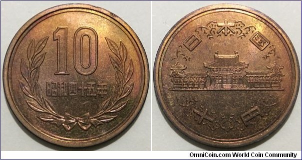 10 Yen (State of Japan / Emperor Showa - Hirohito // Bronze 4.5g / Mint Set) 