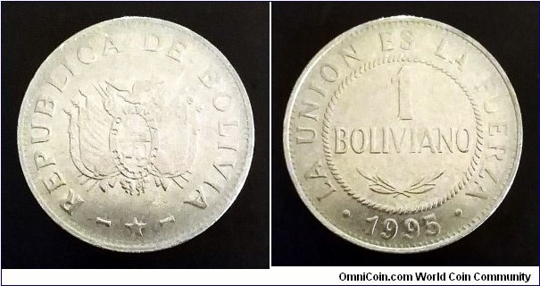 Bolivia 1 boliviano. 1995