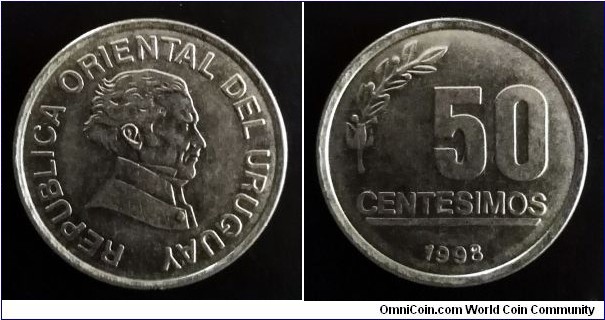 Uruguay 50 centesimos.
1998 (II)