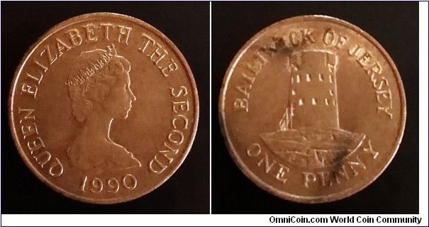 Jersey 1 penny. 1990
