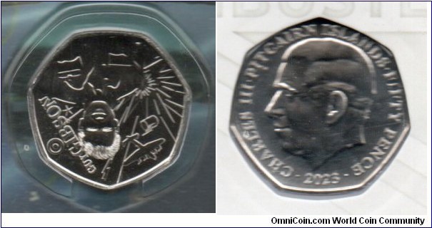 Pitcairn Islands 50p 80 Anniversary of the Dam Busters Raid Guy Gibson