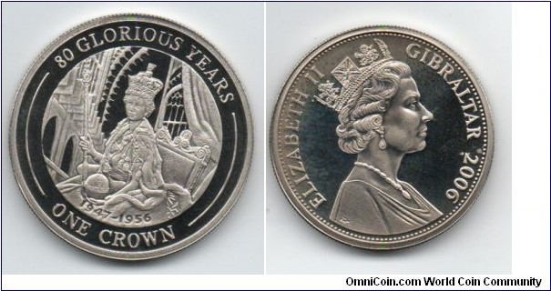 1 Crown 80th Birthday of Queen Elizabeth II