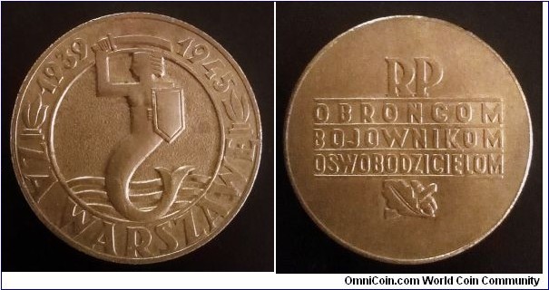 Medal for Warsaw 1939–1945.
