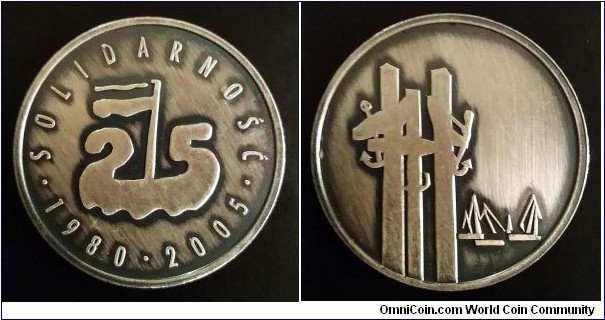 Polish medal - 25th Anniversary of Solidarity.