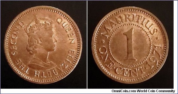 Mauritius 1 cent. 1971
