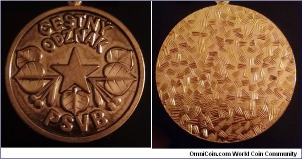 Czechoslovak medal - Čestný odznak PSVB (Pomocná stráž VB ČSSR) 