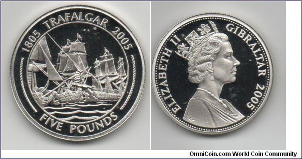 £5 Battle of Trafalgar, Breaking the Line