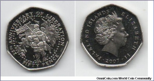 50p 25th Anniversary of the Liberation