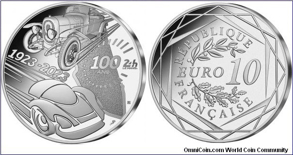 10 euro 100 Year Anniversary of the 24 Hours Le Mans