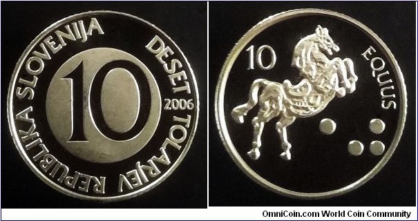 Slovenia 10 tolarjev. 2006, Proof issue. Mintage: 1.000 pcs.