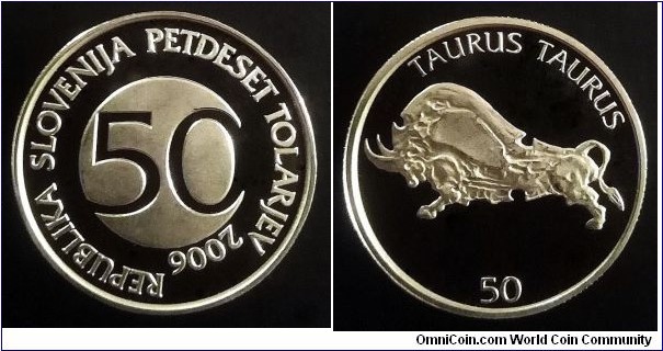 Slovenia 50 tolarjev. 2006, Proof issue. Mintage: 1.000 pcs.