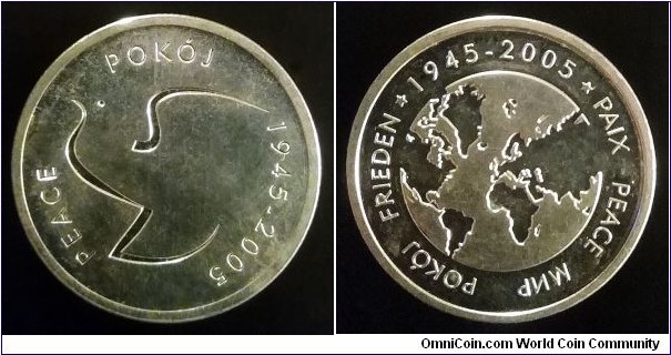 Polish token - Peace 1945-2005.