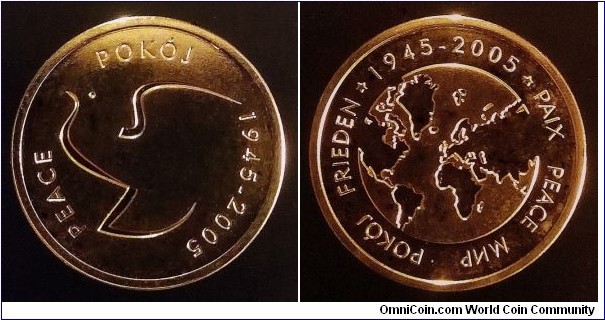 Polish token - Peace 1945-2005.